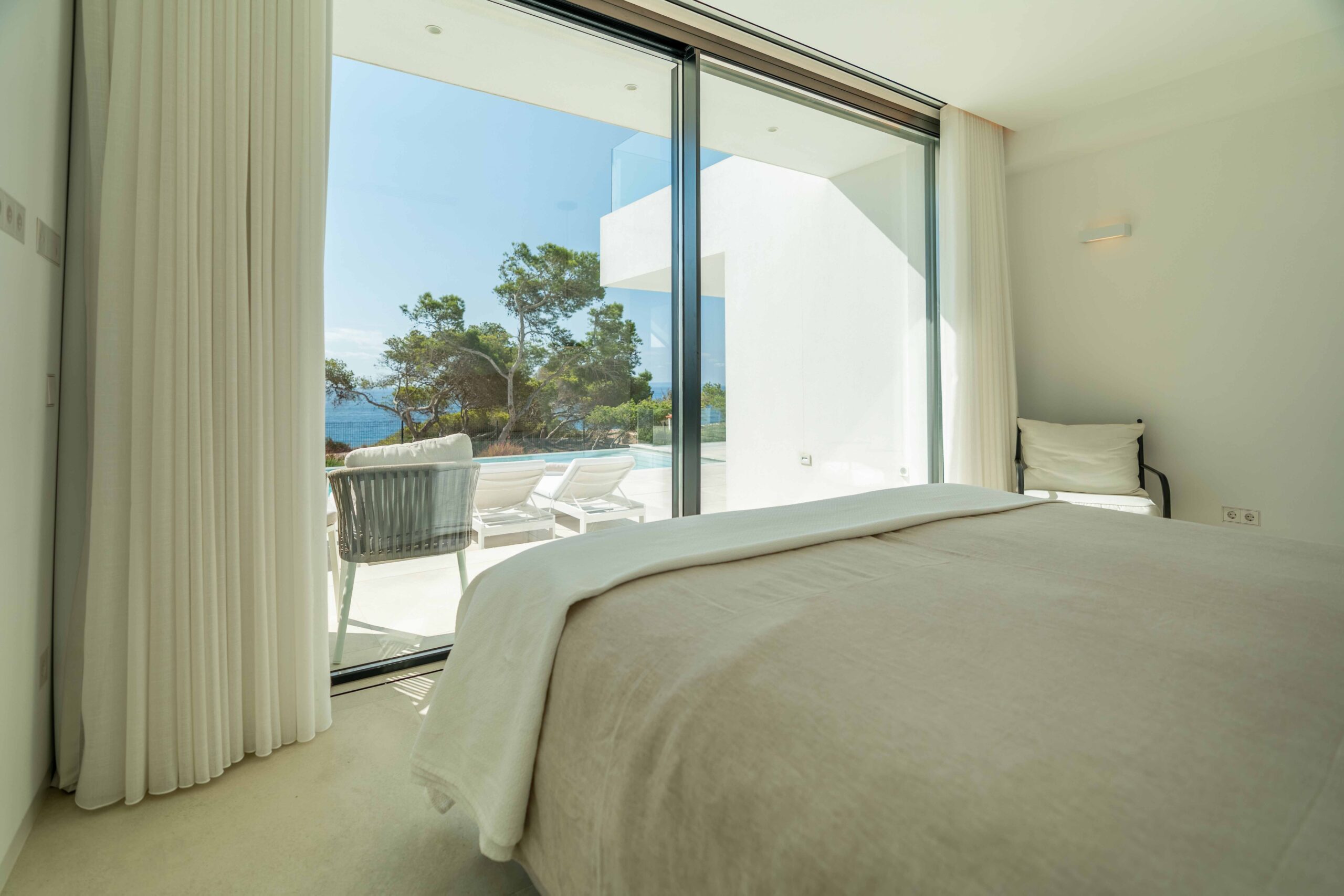 Interiors of the ibiza rental villa Sa Careneta. In Cap Martinet.