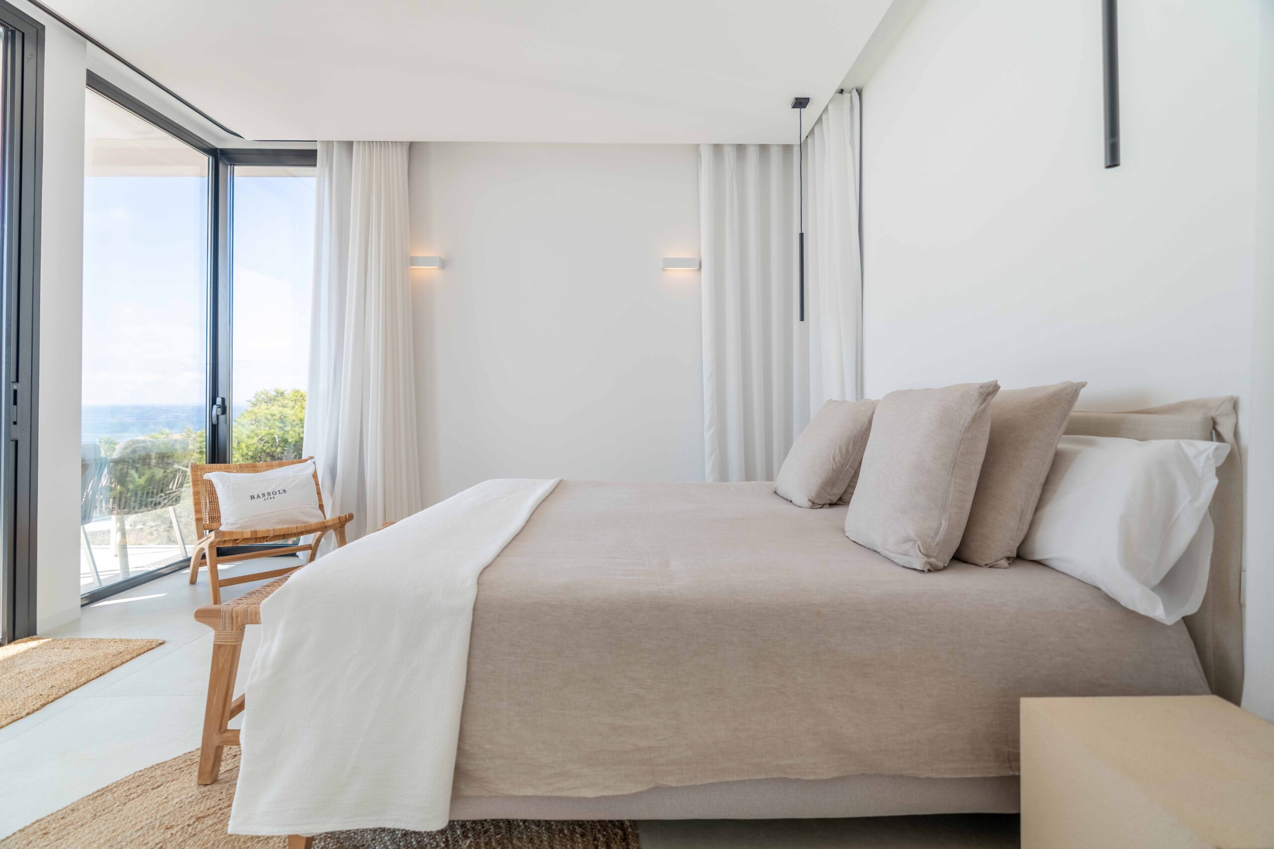 Interiors of the ibiza rental villa Sa Careneta. In Cap Martinet.