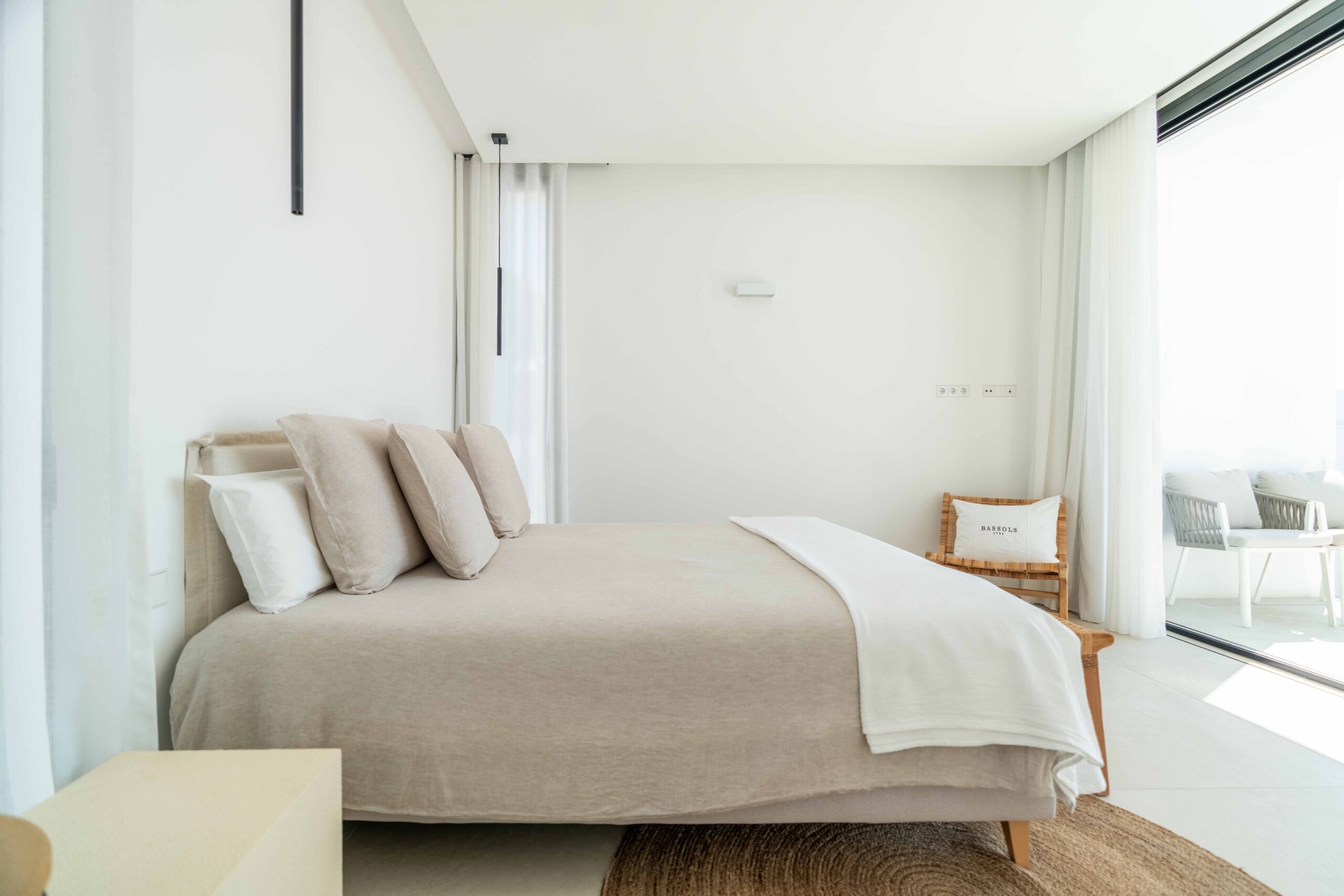 Interiors of the ibiza rental villa Sa Careneta. In Cap Martinet.