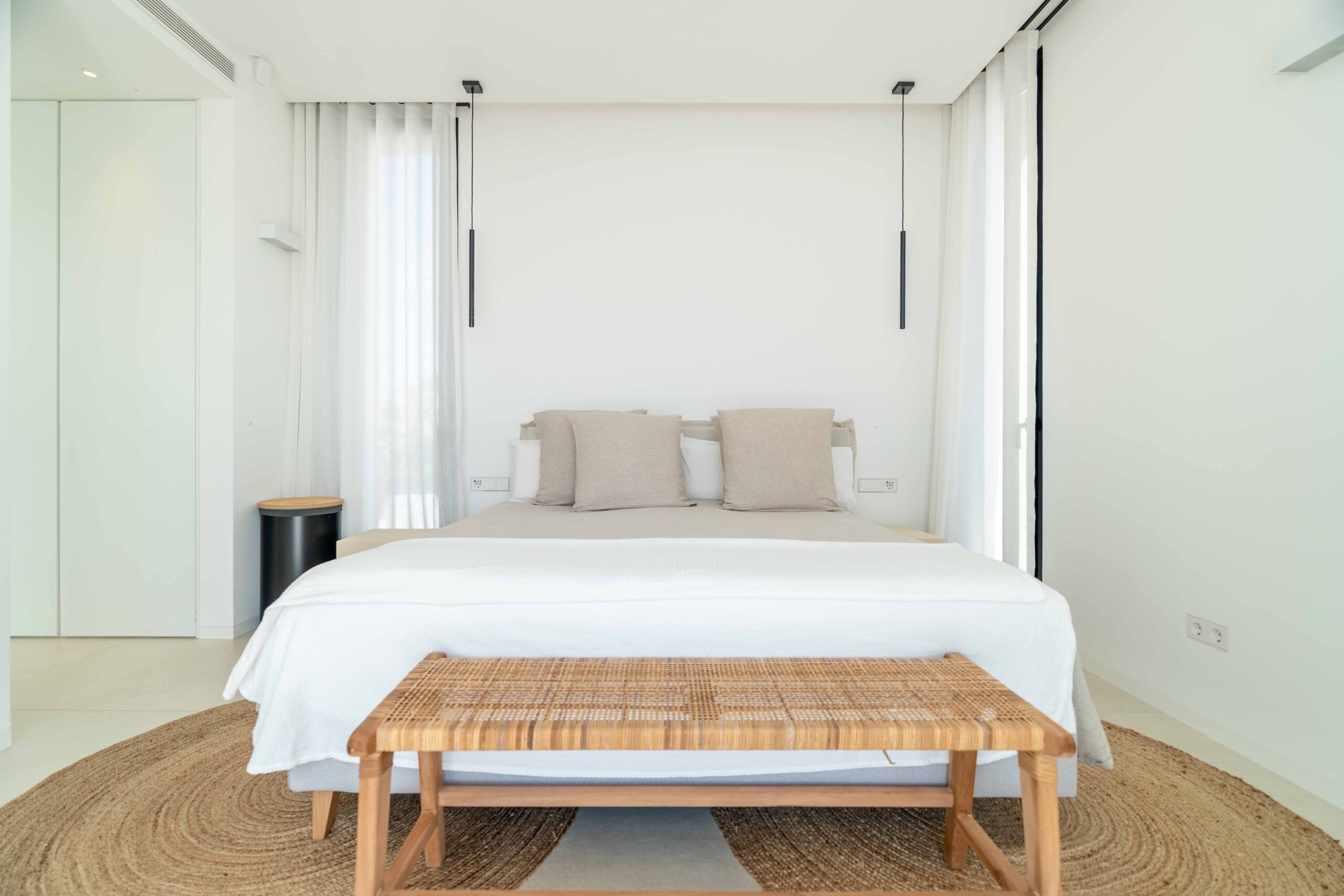 Interiors of the ibiza rental villa Sa Careneta. In Cap Martinet.