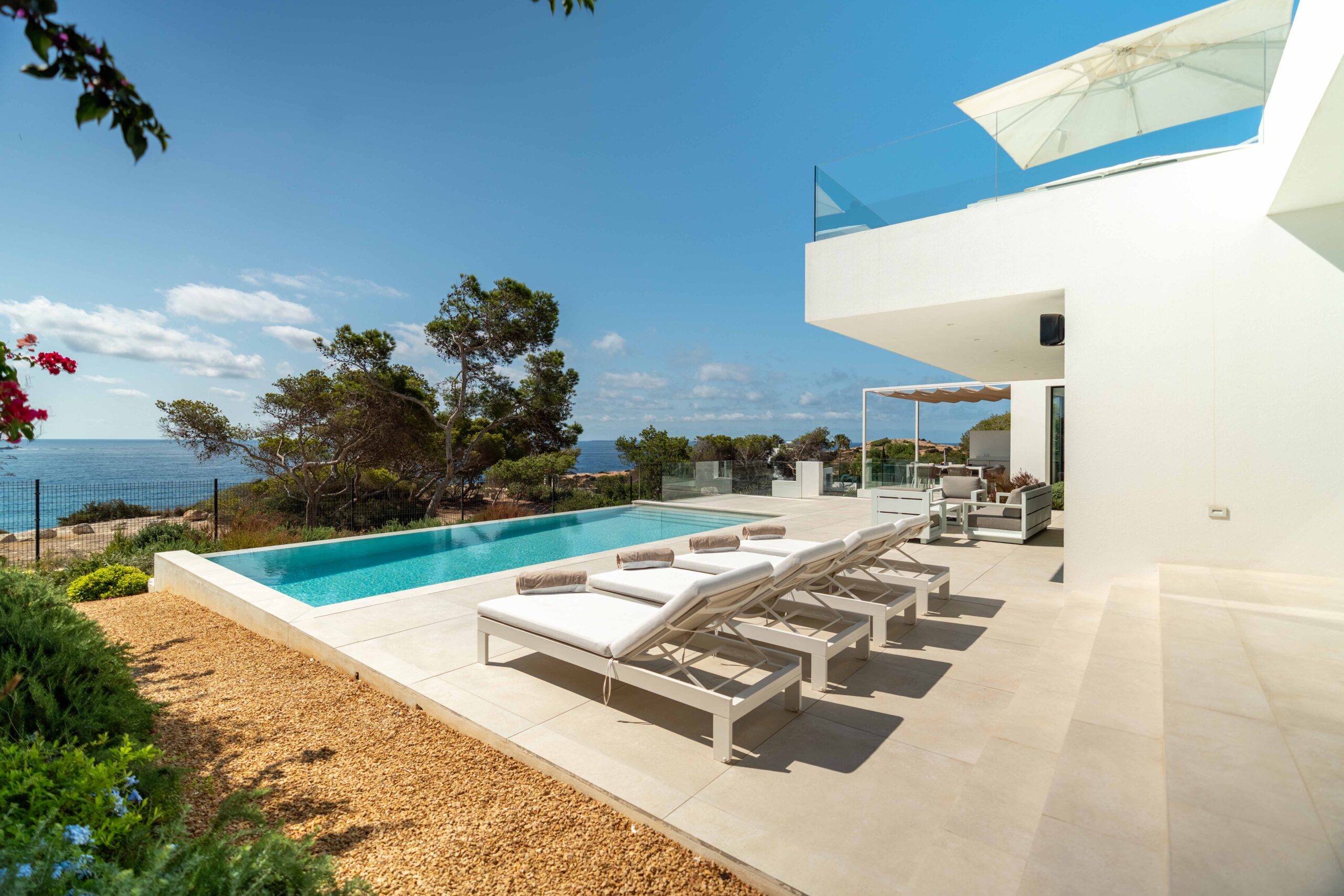 Textures of blue in villa sa careneta, now for rent in ibiza