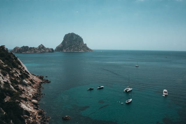 Es Vedra views from the ibiza villa. Long term rental villa in Ibiza.